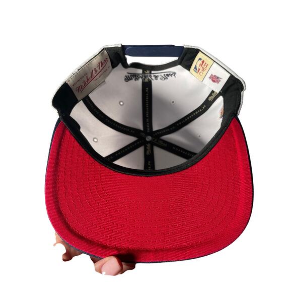 Houston Rockets Mitchell & Ness NBA 50 Trucker Hat SnapBack White/Blue - Picture 5 of 5